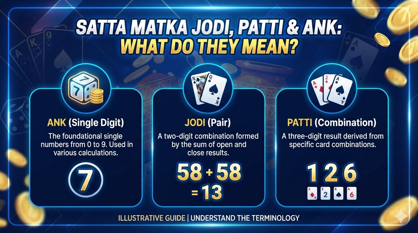 Satta Matka Jodi, Patti and Ank: What Do They Mean?